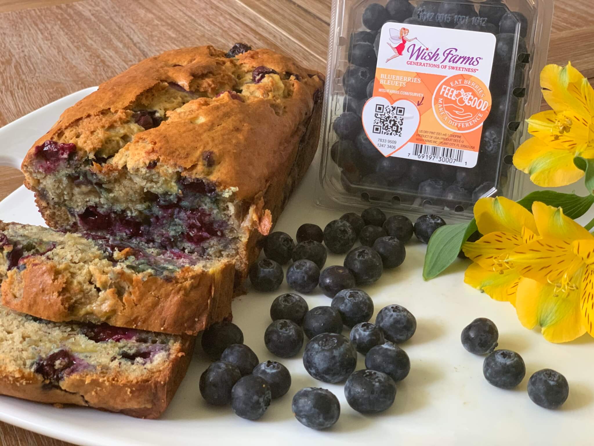 Blueberry Banana Bread | Wish Farms Blueberry Recipes