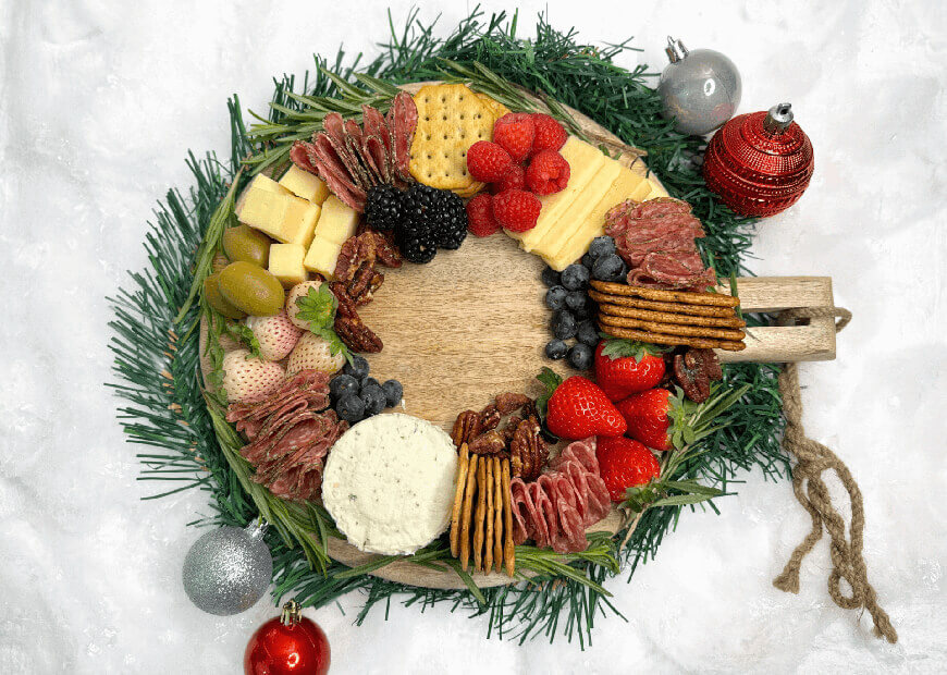 Holiday Charcuterie Wreath Recipe I Wish Farms