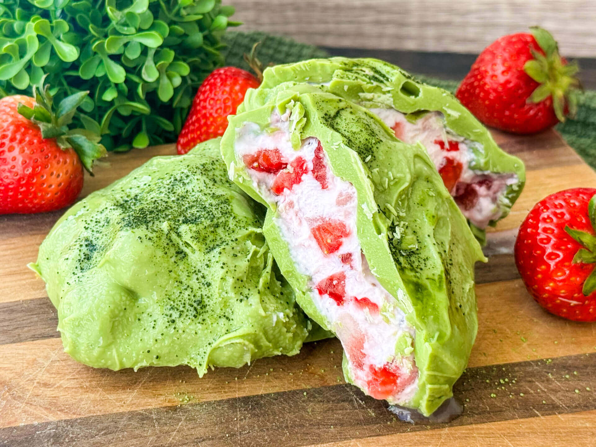 Strawberry Matcha Clusters Recipe I Wish Farms