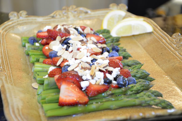 Asparagus Berry Salad with Feta & Lemon Dressing Wish Farms