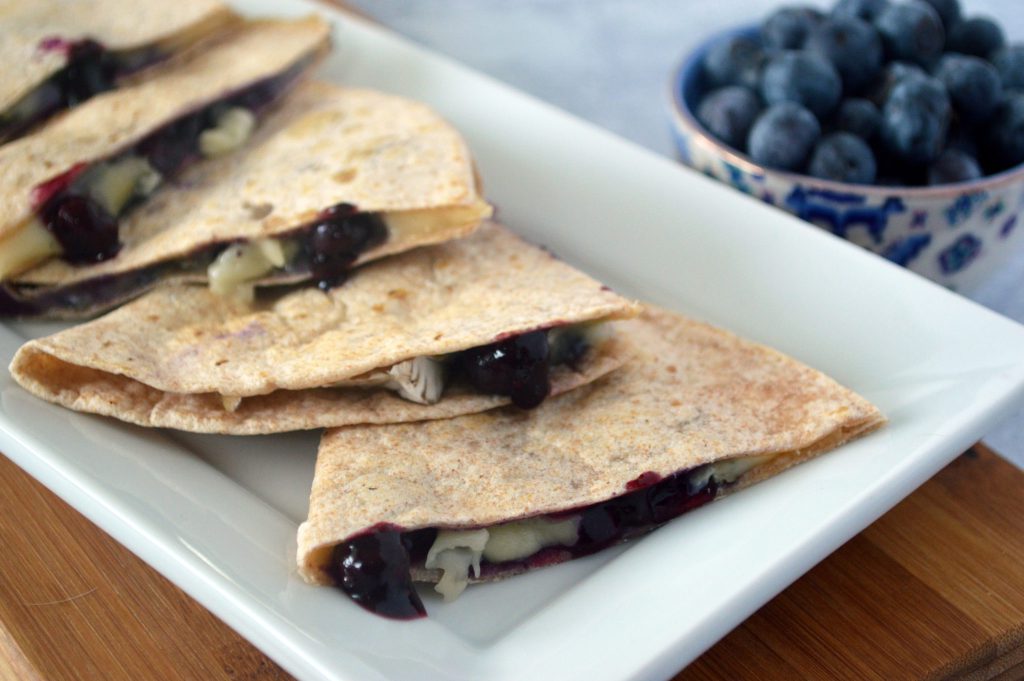 Blueberry & Brie Quesadillas landscape