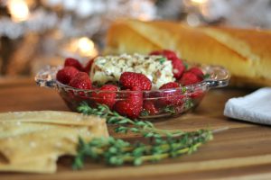Raspberry Recipes Baked Goat Cheese and Balsamic Raspberry Dip