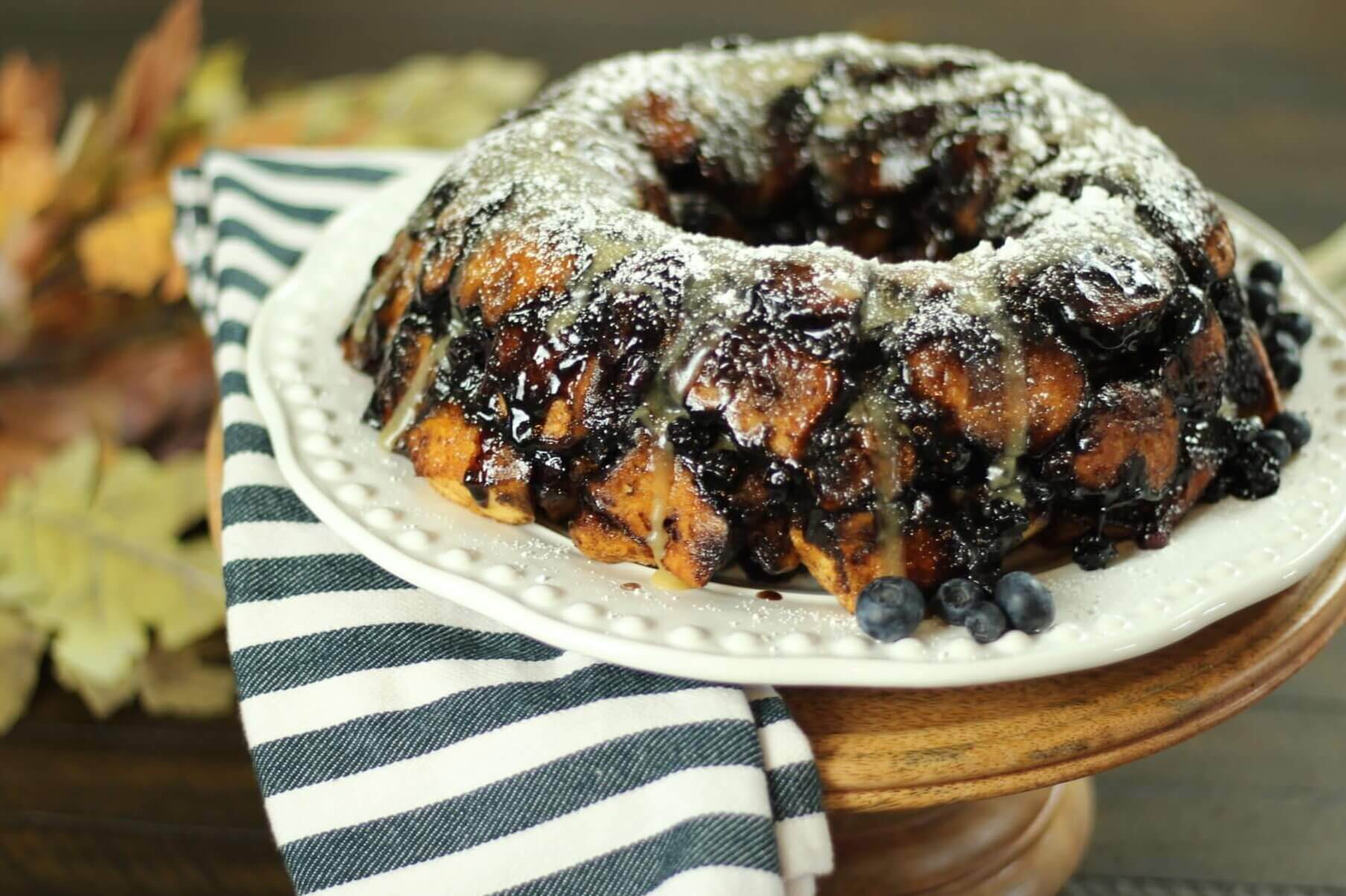 Blueberry Pumpkin Spice Monkey Bread - Wish Farms