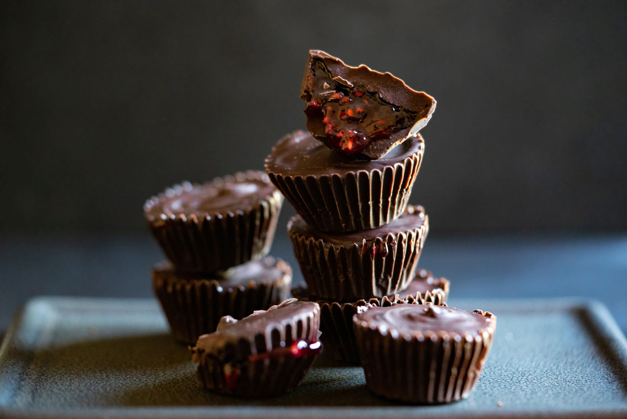 Chocolate Raspberry Bloody Cups | Wish Farms Raspberry Recipes