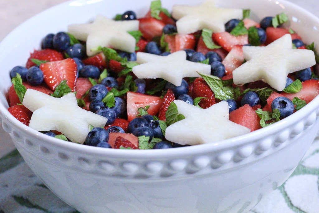 Mojito Fruit Salad with fresh berries from Wish Farms