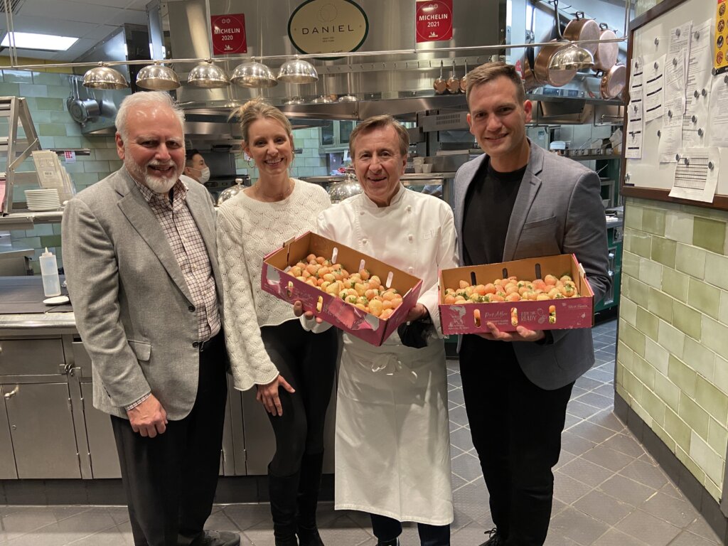 Chef Boulud Tastes Pink-A-Boo Pineberries®