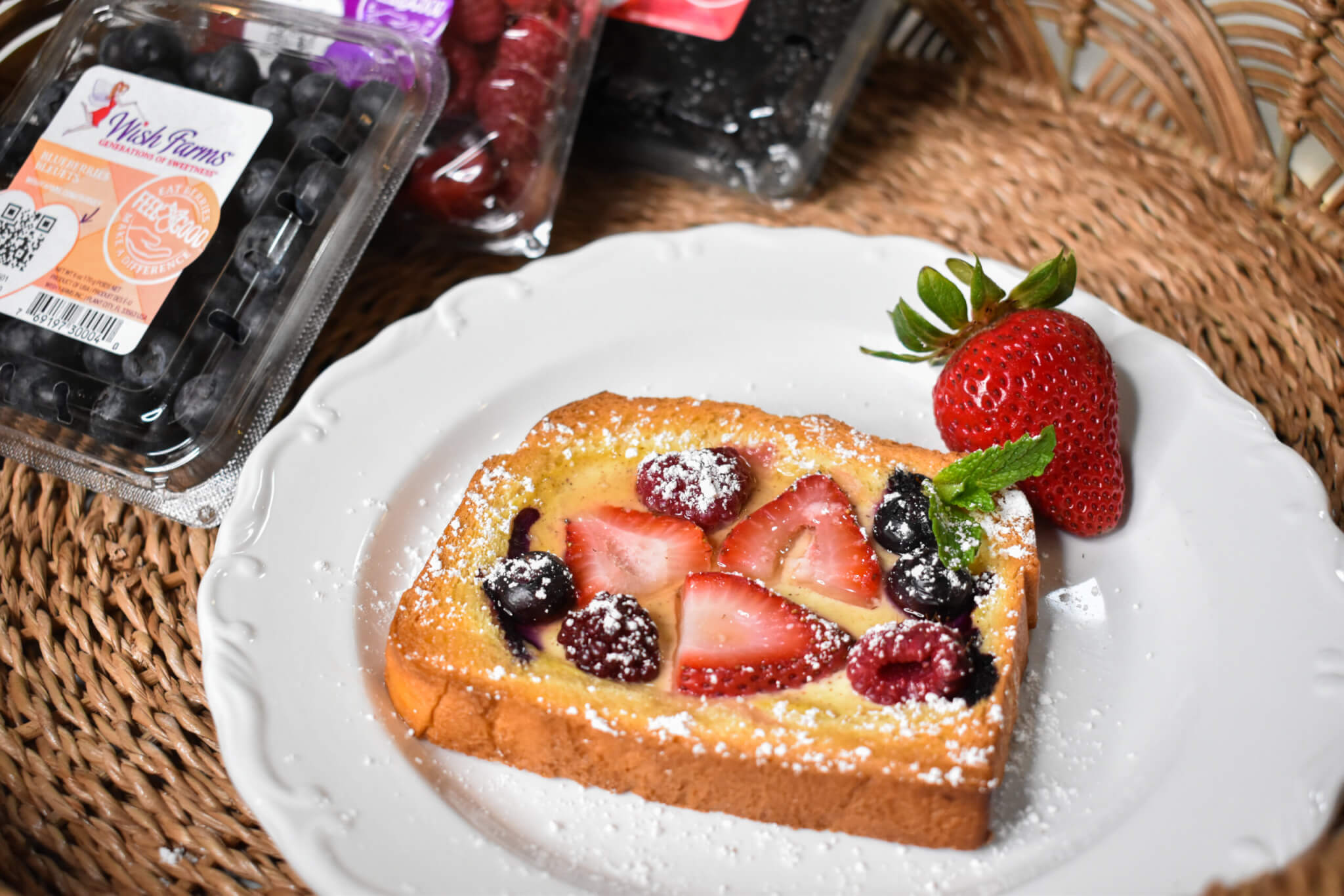 Berry Custard Toast - Wish Farms