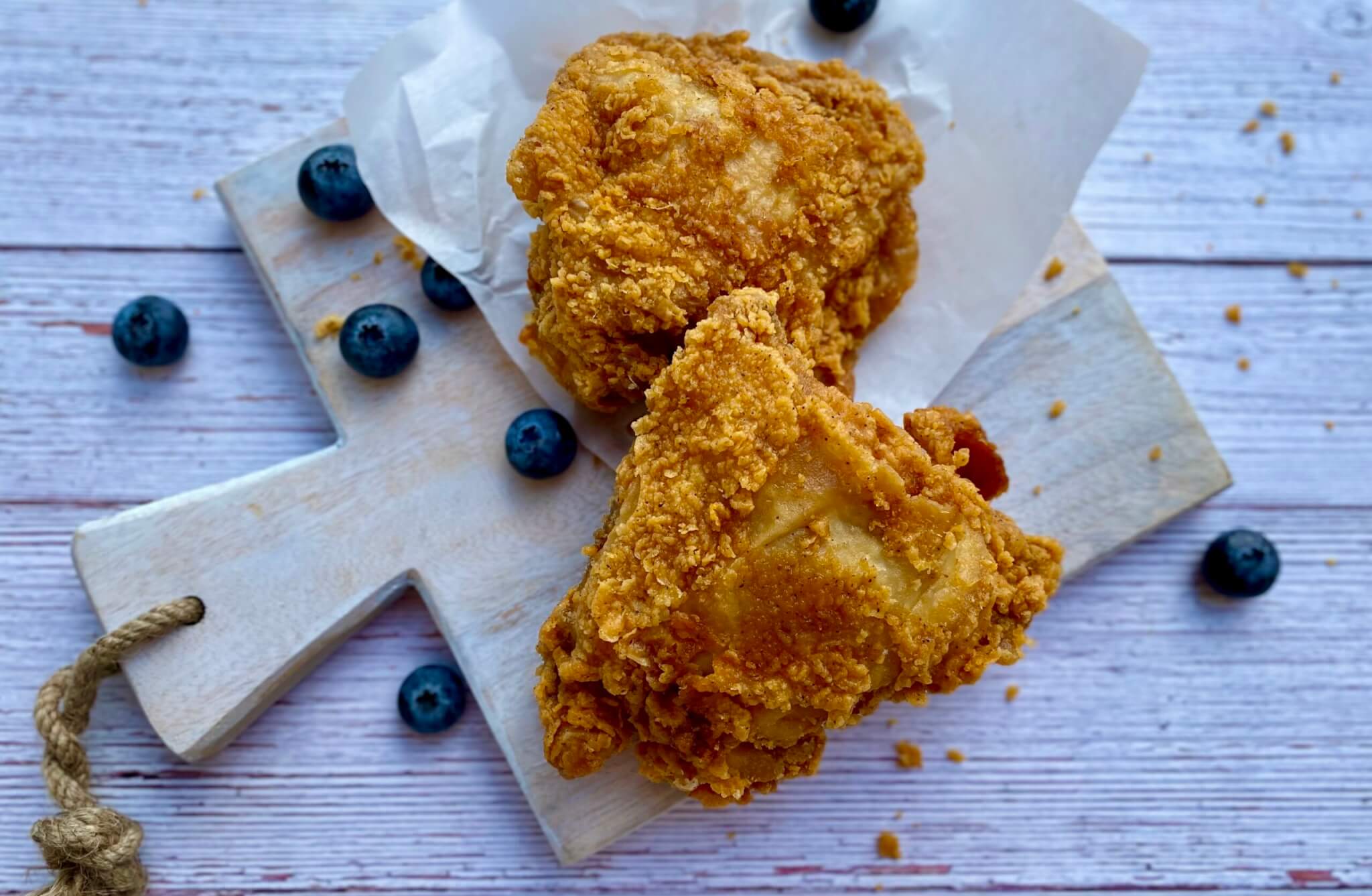Blueberry Brined Fried Chicken - Wish Farms