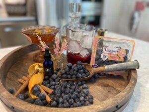 Bourbon Berry Smash cocktail recipe