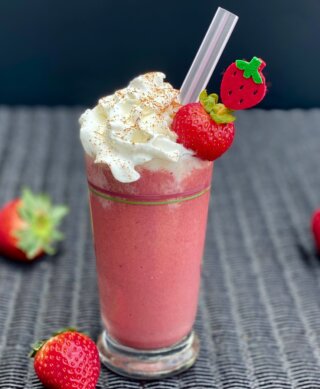 Strawberries & Cream Frappuccino Recipe from berry grower Wish Farms