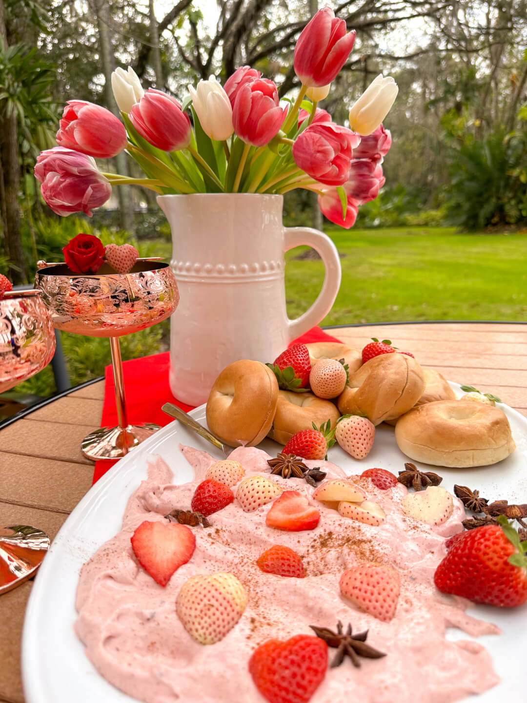 Strawberry Pineberry Valentines Cream Cheese Spread Wish Farms