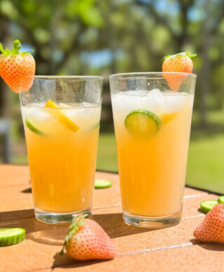 Pineberry Cucumber Lemonade