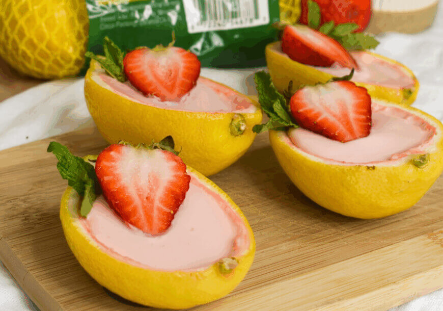 Strawberry Lemon Posset hero