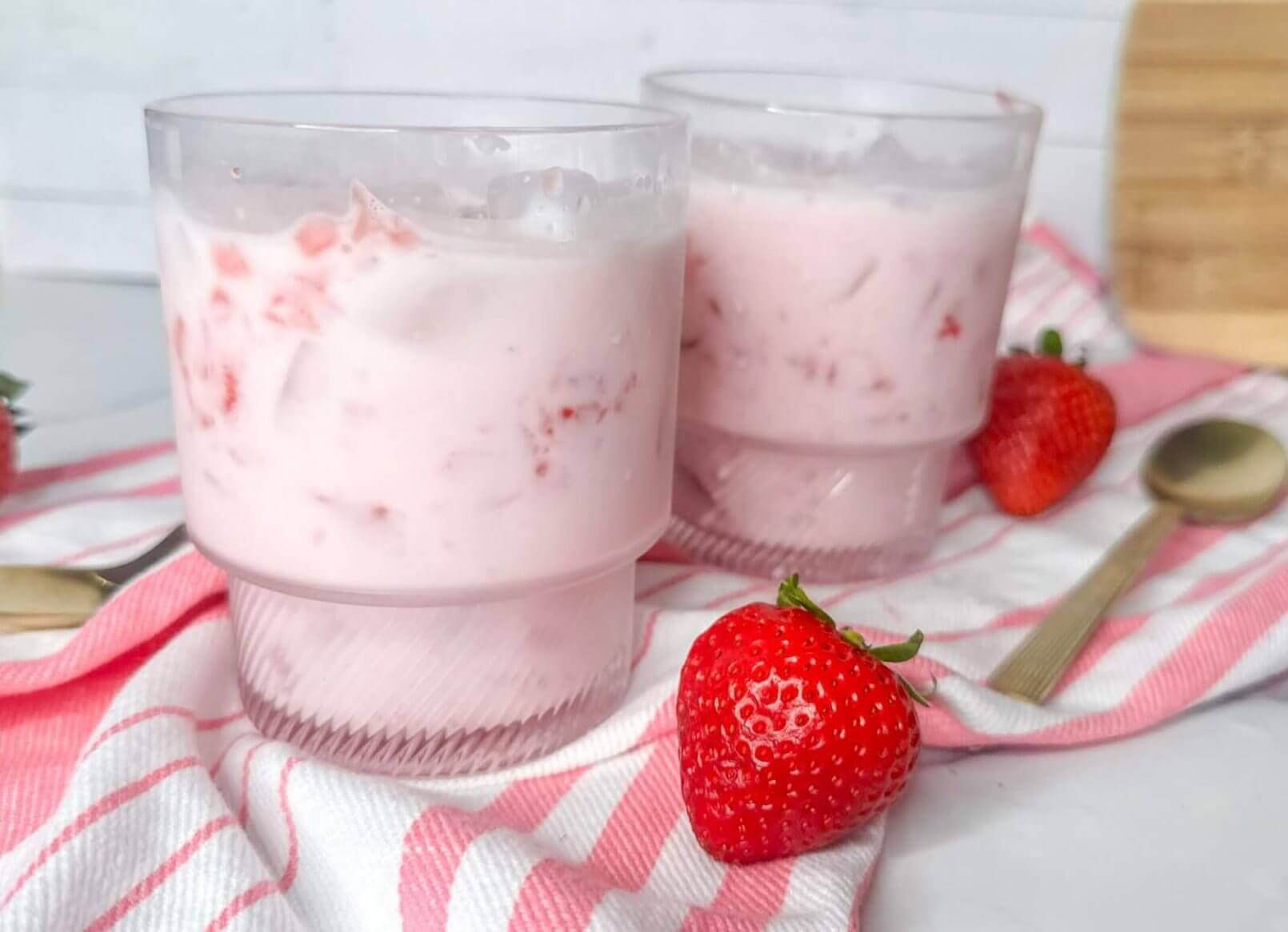 Easy Homemade Strawberry Milk - Wish Farms