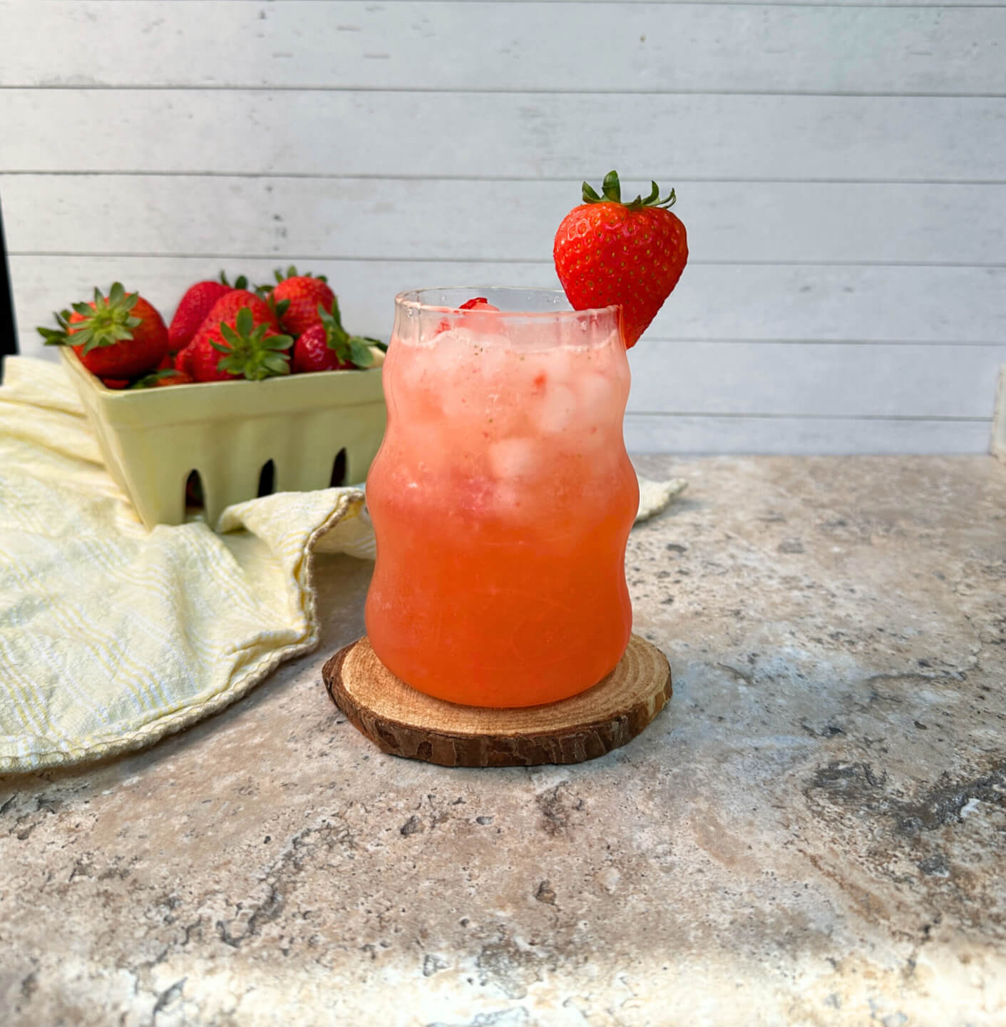 Strawberry Coconut Spritz Mocktail Recipe I Wish Farms